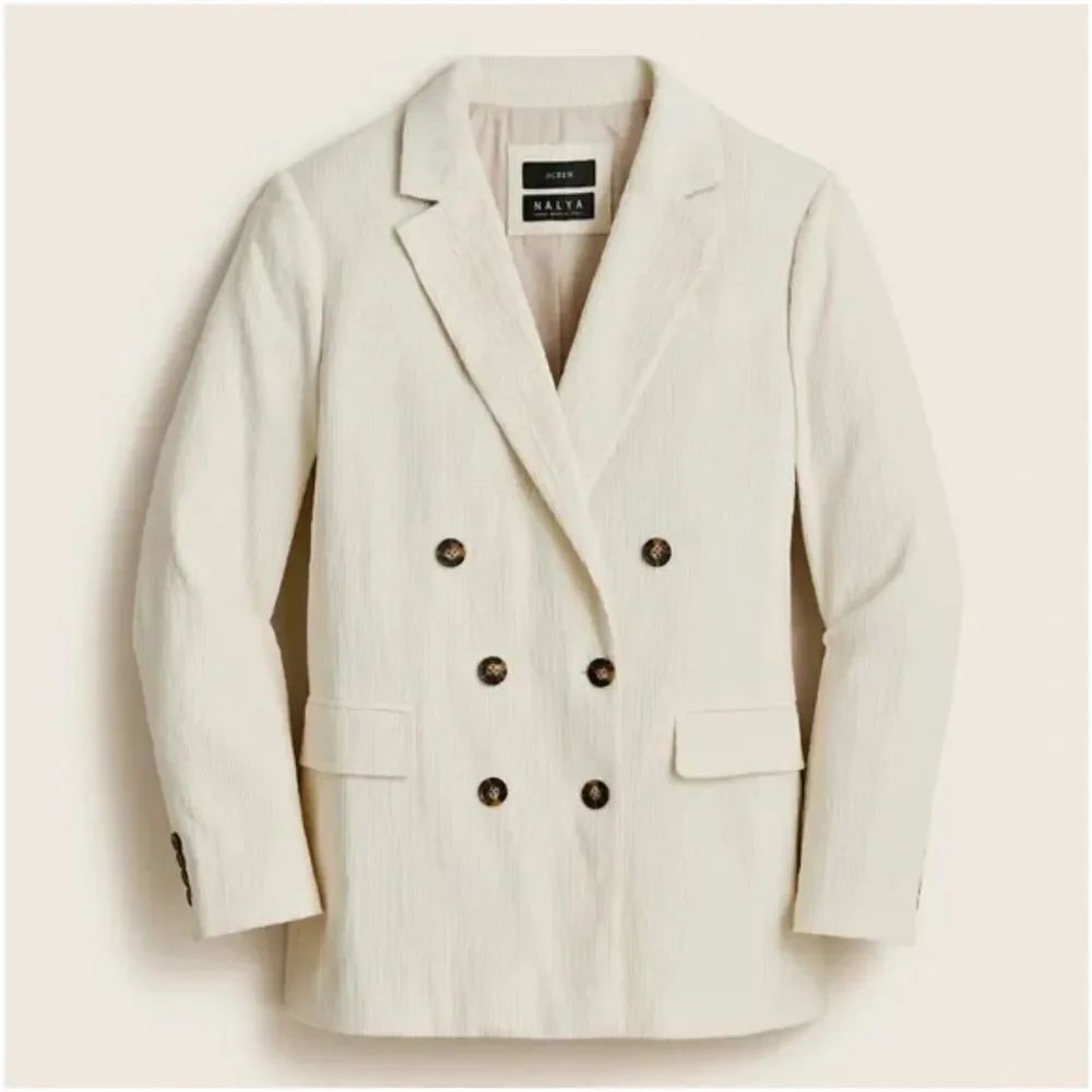 NWTs J.Crew Daphne Italian Corduroy Double Breasted Blazer Sz 12